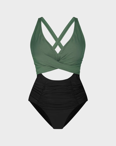 Push Up Tummy Control One Piece Swimsuit