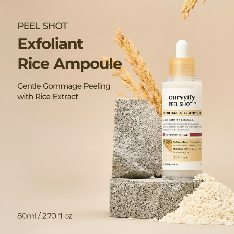 Peel Shot Glow Rice Ampoule Duo – Brightening & Moisturizing Serum