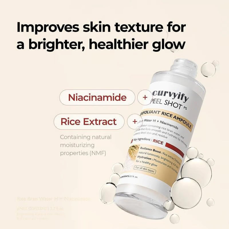Peel Shot Glow Rice Ampoule Duo – Brightening & Moisturizing Serum