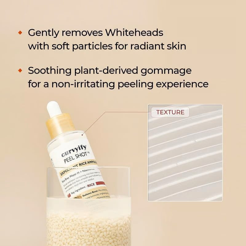 Peel Shot Glow Rice Ampoule Duo – Brightening & Moisturizing Serum