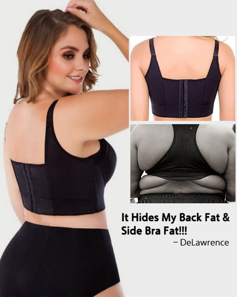 Curvyify Full-Coverage Smooth Back Bra for Women-2Pcs Black+Beige