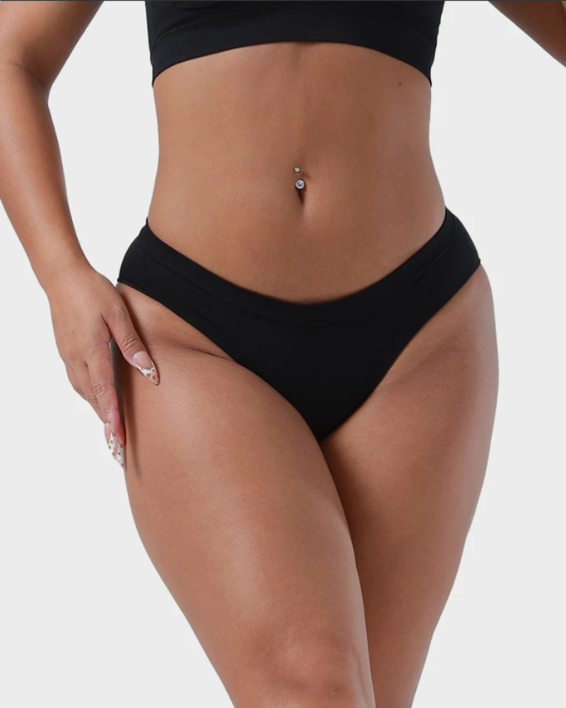 Anti-Embarrassment Ice Silk Seamless Thongs for Yoga & Fitness