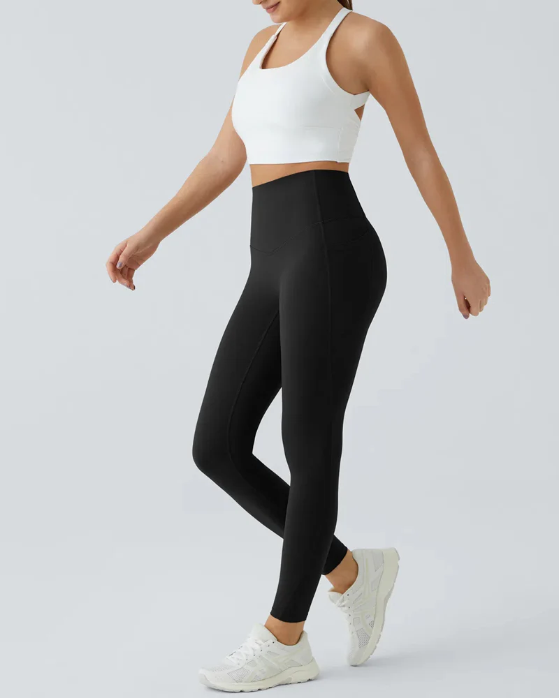 ⚡Flash Sale⚡High Waisted Tummy Control Side Pocket Shaping Training Leggings