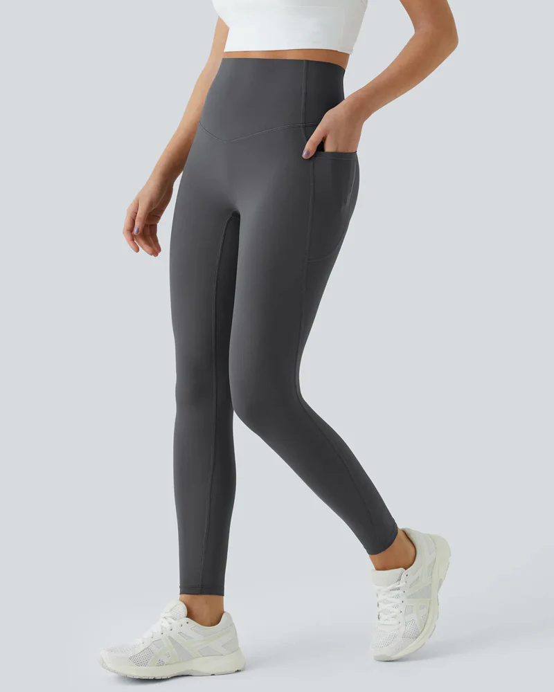 ⚡Flash Sale⚡High Waisted Tummy Control Side Pocket Shaping Training Leggings