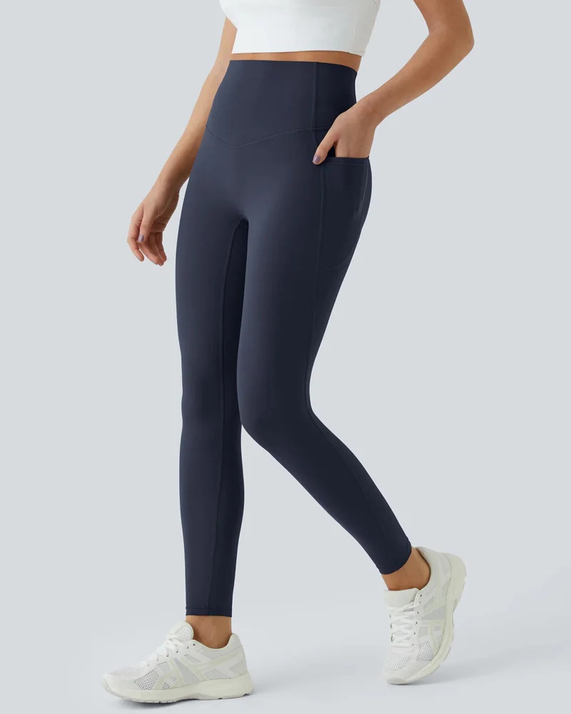 ⚡Flash Sale⚡High Waisted Tummy Control Side Pocket Shaping Training Leggings