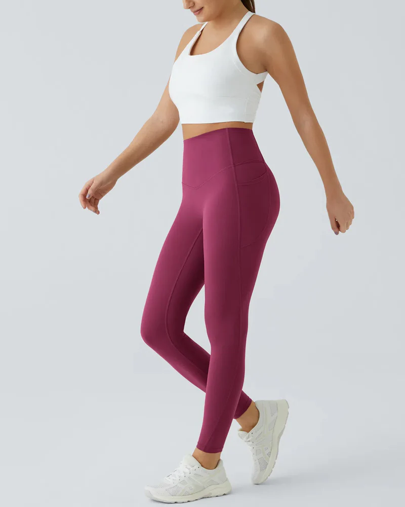 ⚡Flash Sale⚡High Waisted Tummy Control Side Pocket Shaping Training Leggings