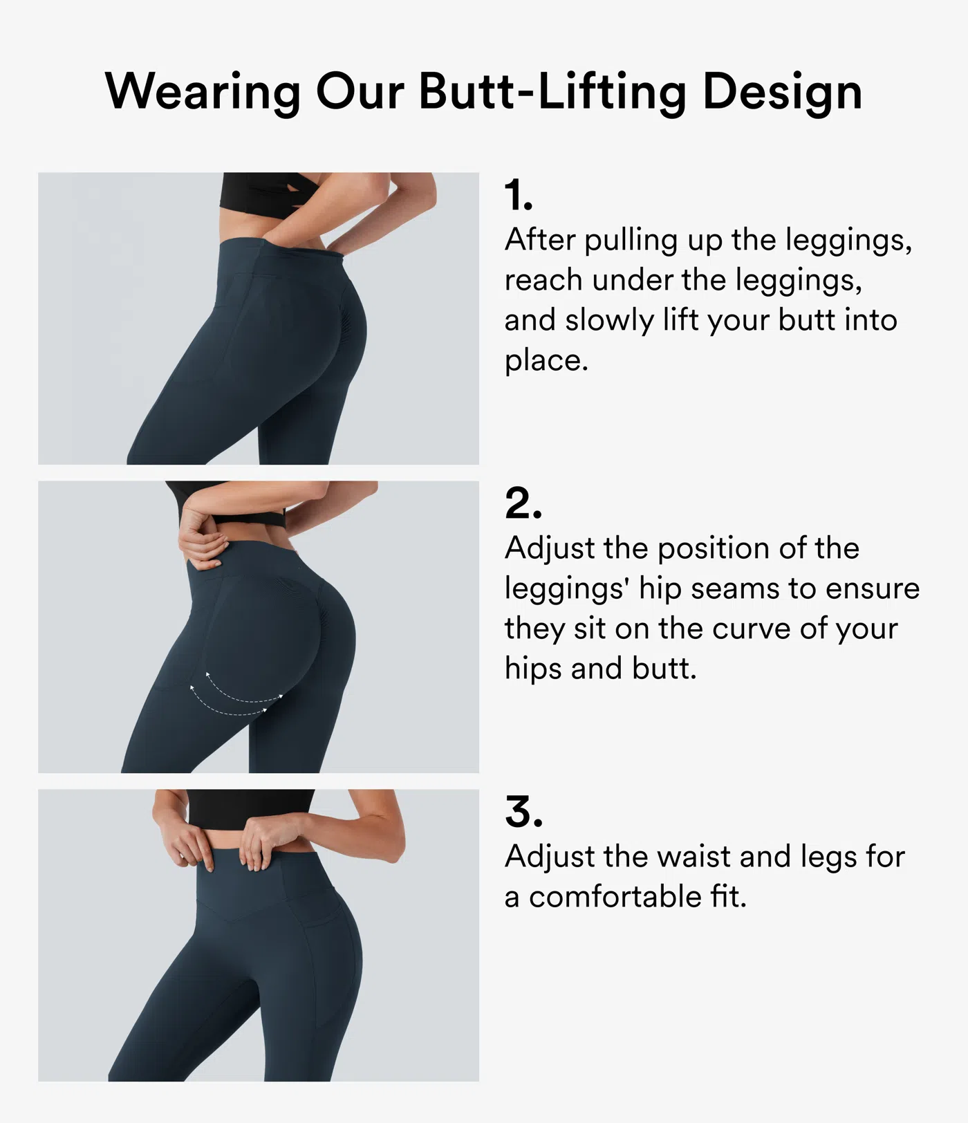 🔥Flash Sale🔥 High Waisted Butt Lifting Tummy Control Side Pocket Shaping Training Leggings