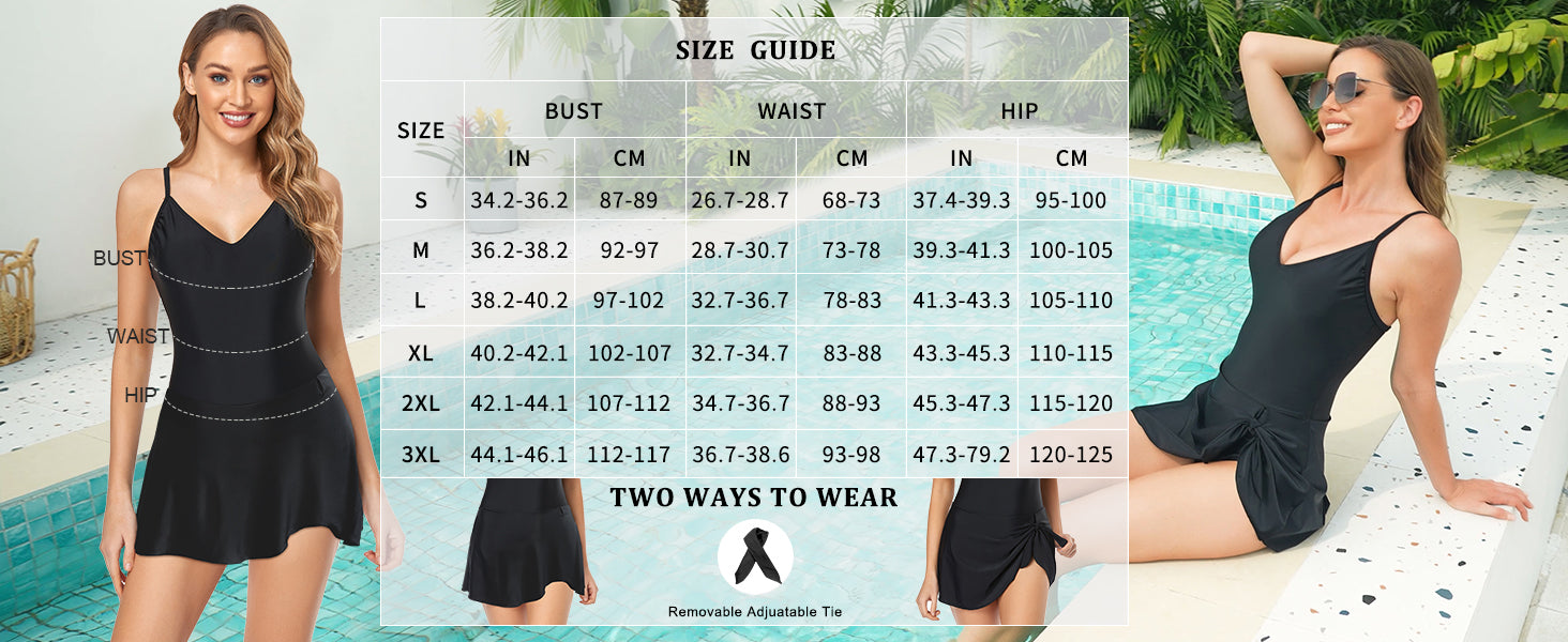 Women's Tummy Control Slim Fit Plus Size One Piece Swimsuit