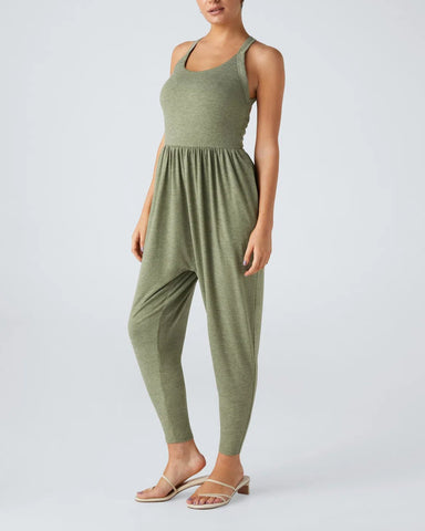U Neck Pocket Harem Casual Jumpsuit-Easy Peezy Edition