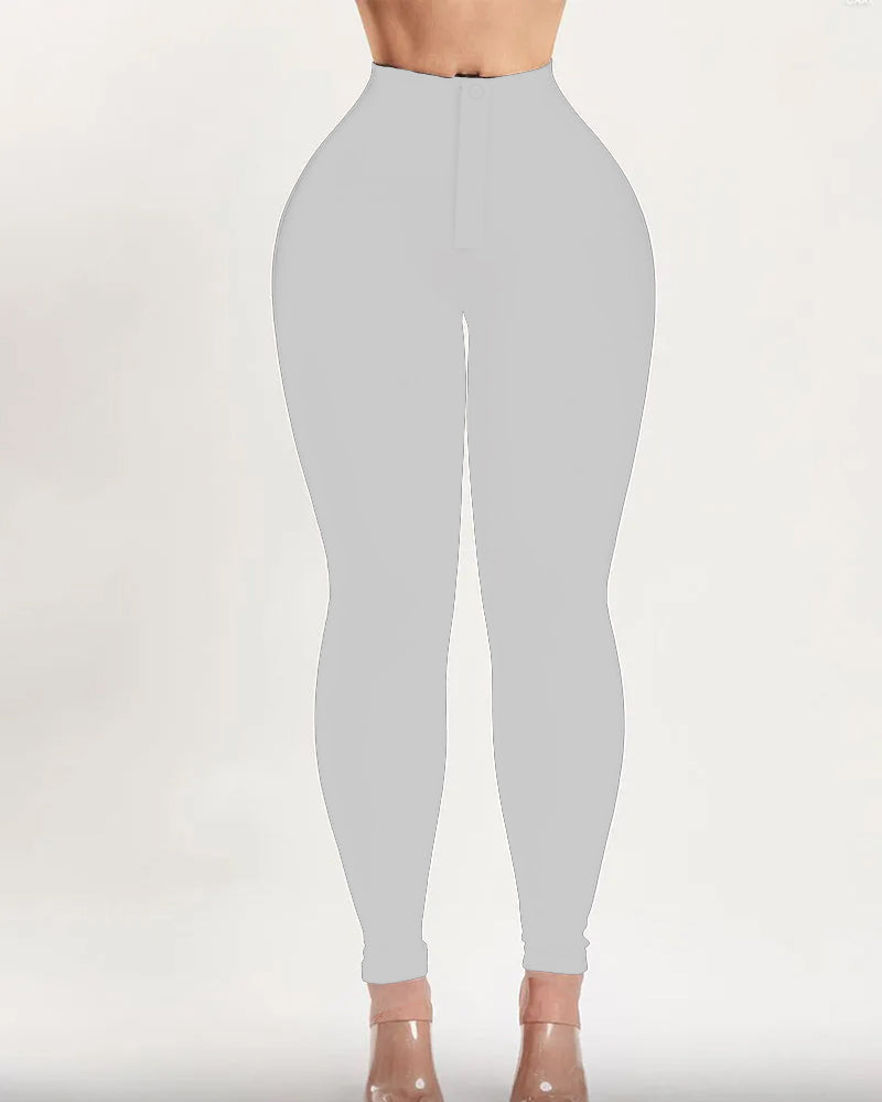 Elasticity Tummy Control High Waist Shaping Butt Lifting Slimming Leggings