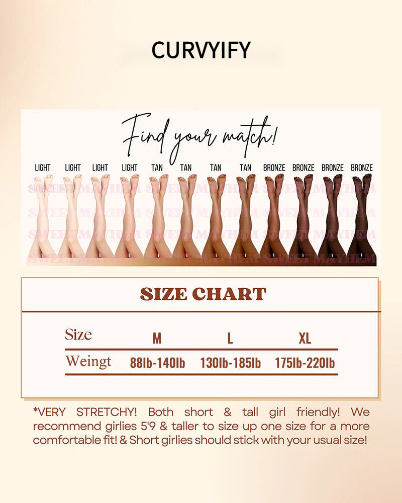 Translucent Fleece Lined Tights For Women