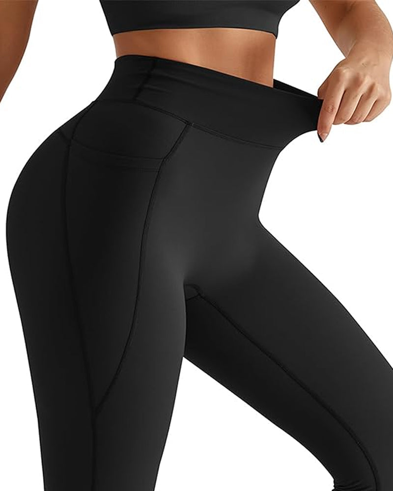 Curvyify High Waisted Butt Lifting Tummy Control Side Pocket Shaping Leggings (Buy 1 Get 1 Free)