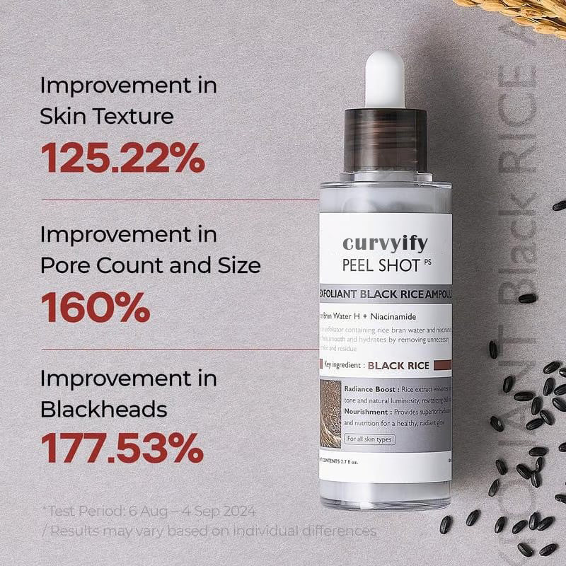 Peel Shot Glow Rice Ampoule Duo – Brightening & Moisturizing Serum