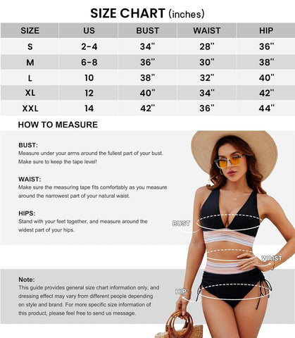 🔥Flash Sale🔥 High Waisted Tummy Control Color Block Bikini Sets