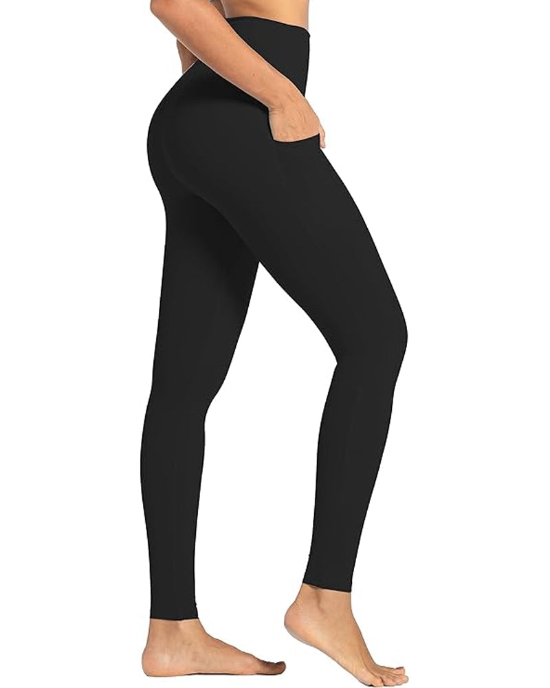 Curvyify High Waisted Butt Lifting Tummy Control Side Pocket Shaping Leggings (Buy 1 Get 1 Free)