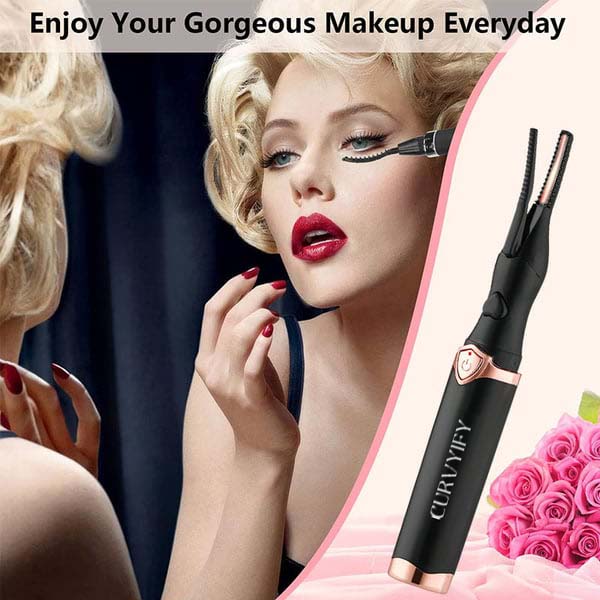 Rechargeable Heated Eyelash Curler for Quick Heating Curling