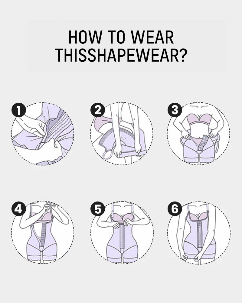 ⚡Flash Sale⚡ Extra Plus Size Shaper Bodysuit Tummy Control Shapewear With Bra
