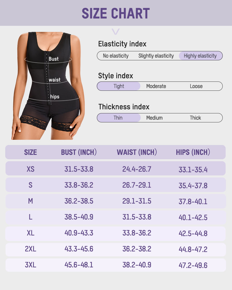 ⚡Flash Sale⚡ Extra Plus Size Shaper Bodysuit Tummy Control Shapewear With Bra
