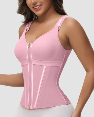 🔥Flash Sale🔥 Double-Layer Tummy Control Waist Shaper Girdle With Bra