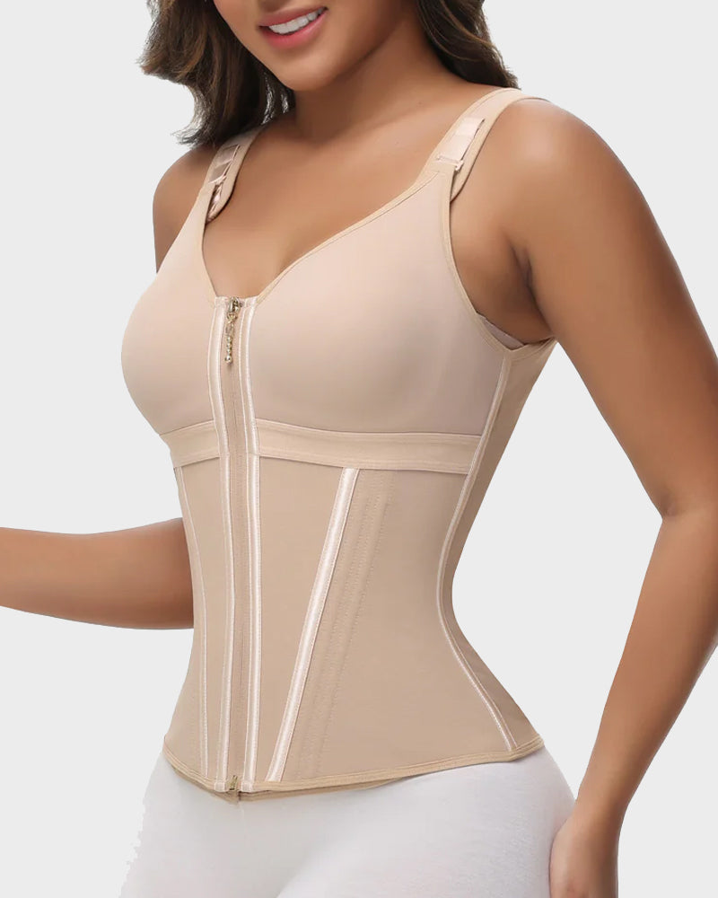 🔥Flash Sale🔥 Double-Layer Tummy Control Waist Shaper Girdle With Bra