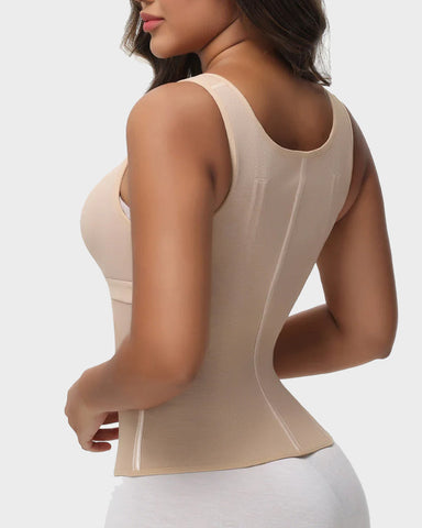 🔥Flash Sale🔥 Double-Layer Tummy Control Waist Shaper Girdle With Bra
