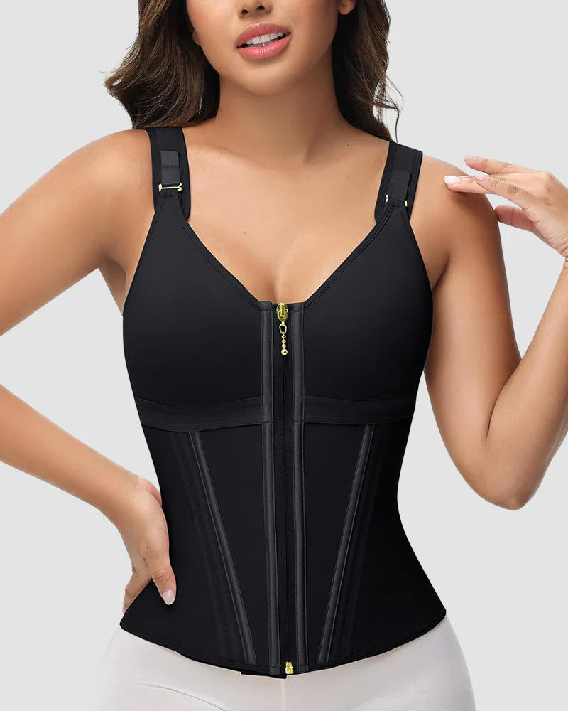 🔥Flash Sale🔥 Double-Layer Tummy Control Waist Shaper Girdle With Bra