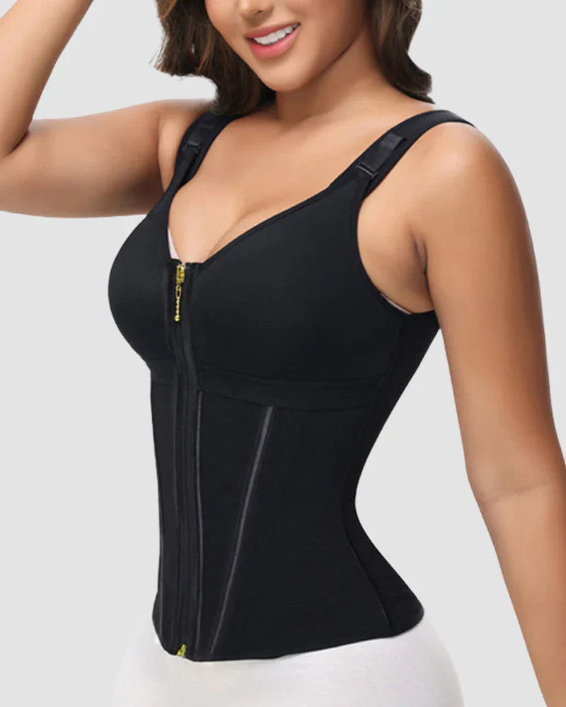 🔥Flash Sale🔥 Double-Layer Tummy Control Waist Shaper Girdle With Bra