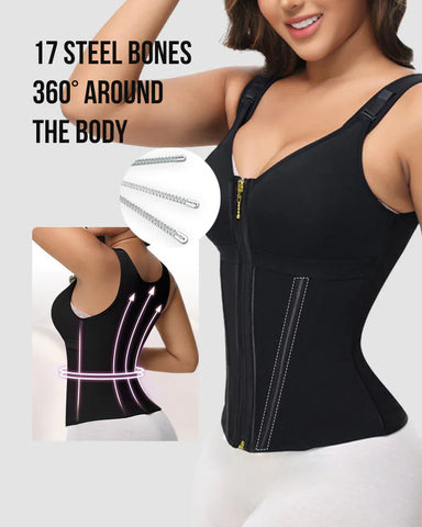 🔥Flash Sale🔥 Double-Layer Tummy Control Waist Shaper Girdle With Bra