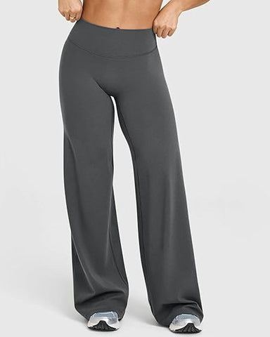 Curvyify High Waist Stretch Casual Soft Straight Leg Bottoms