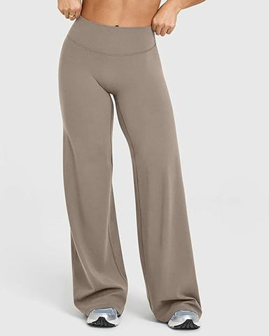 Curvyify High Waist Stretch Casual Soft Straight Leg Bottoms