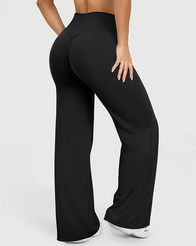 Curvyify High Waist Stretch Casual Soft Straight Leg Bottoms