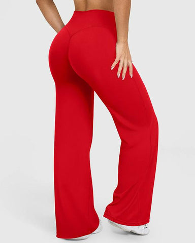 Curvyify High Waist Stretch Casual Soft Straight Leg Bottoms