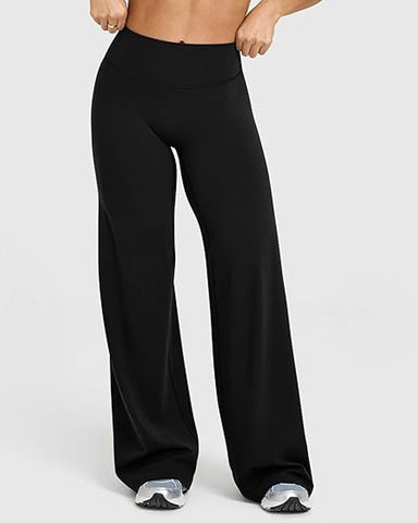Curvyify High Waist Stretch Casual Soft Straight Leg Bottoms