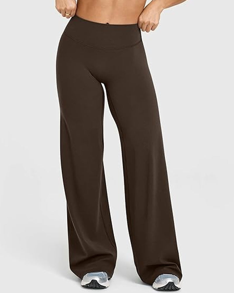 Curvyify High Waist Stretch Casual Soft Straight Leg Bottoms