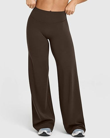 Curvyify High Waist Stretch Casual Soft Straight Leg Bottoms