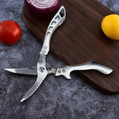 Kitchen Shears with Slip Handle & Safety Lock