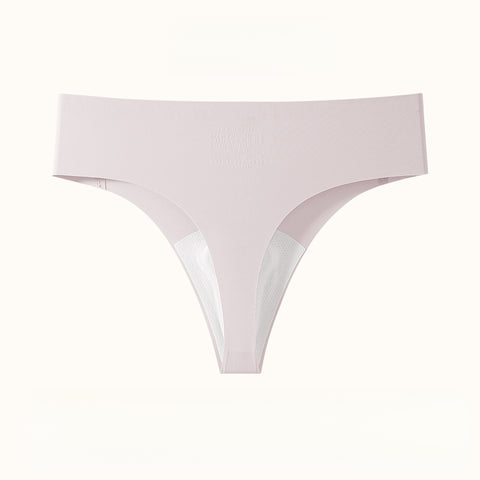 Anti-Embarrassment Ice Silk Seamless Thongs for Yoga & Fitness