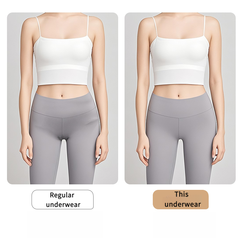 Anti-Embarrassment Ice Silk Seamless Thongs for Yoga & Fitness