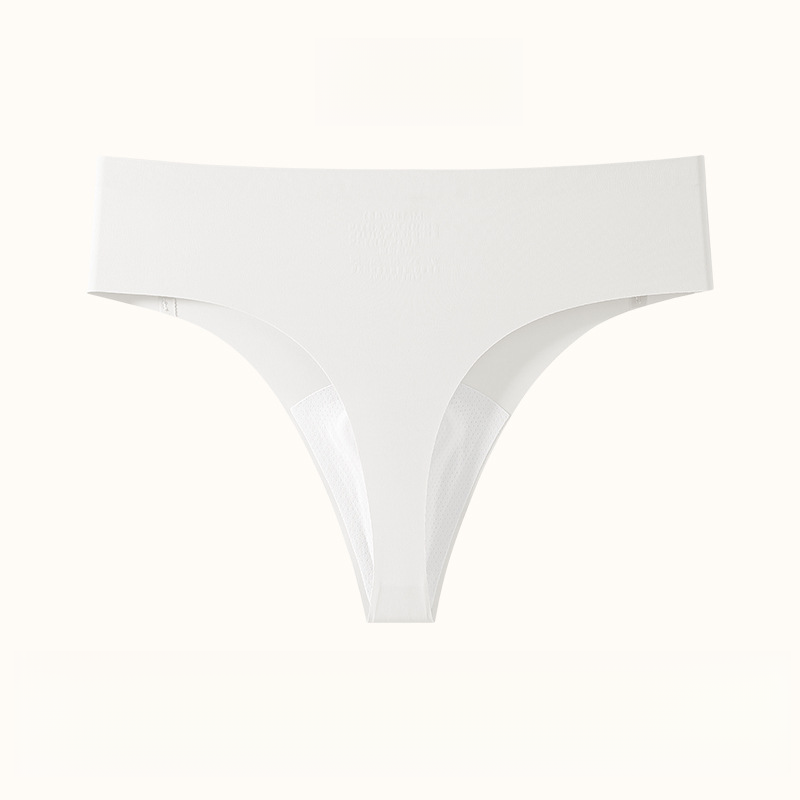 Anti-Embarrassment Ice Silk Seamless Thongs for Yoga & Fitness