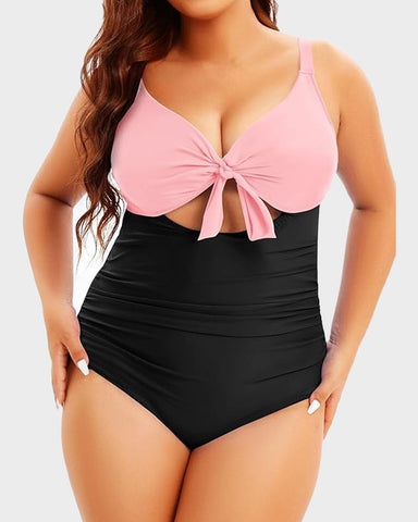 Women's One Piece Tummy Control Bathing Suit Cutout Swimwear