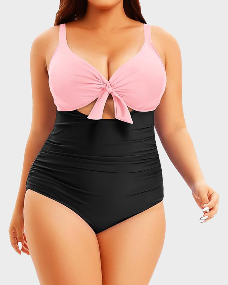 Women's One Piece Tummy Control Bathing Suit Cutout Swimwear