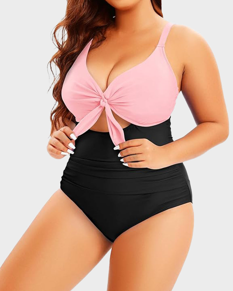 Women's One Piece Tummy Control Bathing Suit Cutout Swimwear