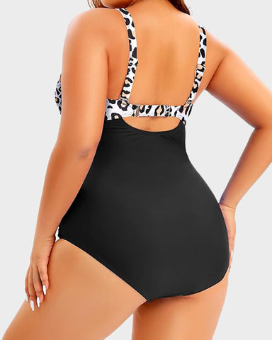 Women's One Piece Tummy Control Bathing Suit Cutout Swimwear