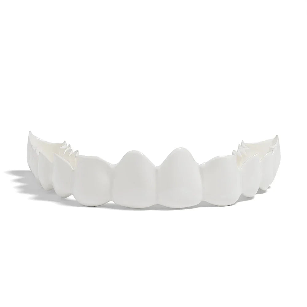 Snap-on Teeth Perfect Smile Cosmetic Teeth Veneers Fake Teeth Top and Bottom for Men and Women