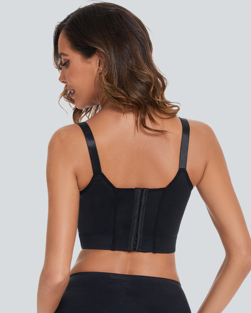 Curvyify Full-Coverage Smooth Back Bra for Women-2Pcs Black+Beige