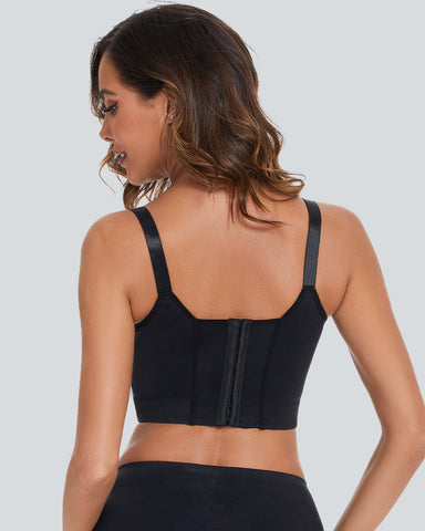 Curvyify Full-Coverage Smooth Back Bra for Women-2Pcs Black+Beige