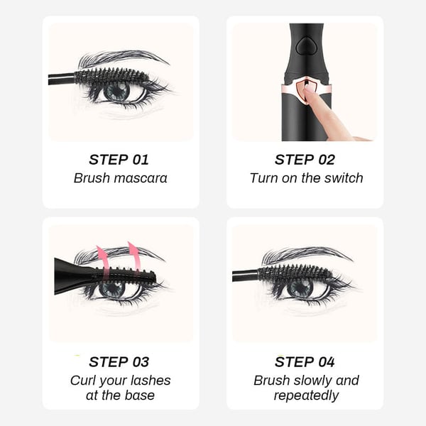 Rechargeable Heated Eyelash Curler for Quick Heating Curling