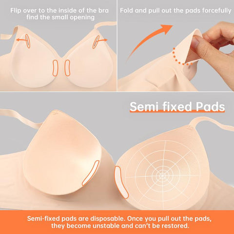 Women Comfortable Push Up Bras Wireless Seamless Full Coverage Bra