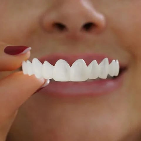 Snap-on Teeth Perfect Smile Cosmetic Teeth Veneers Fake Teeth Top and Bottom for Men and Women