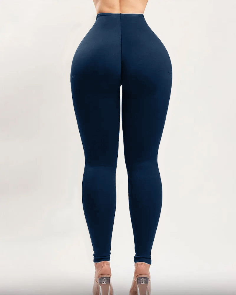 Elasticity Tummy Control High Waist Shaping Butt Lifting Slimming Leggings
